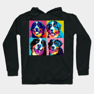 Bernese Mountain Dog Pop Art - Dog Lover Gifts Hoodie